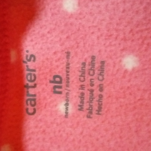 Carter's Newborn Girls Animal Face Fleece Footie 'Sleep and Play' Pajama Sleeper - Picture 2 of 9